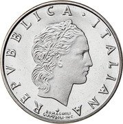 Italy 50 Lira Roman gods. Vulcan 1991 R Proof KM# 95.2 REPVBBLICA ITALIANA ROMAGNOLI GIAMPAOLI-INC. coin obverse Italy 50 Lira Roman gods. Vulcan 1991 R Proof KM# 95.2 REPVBBLICA ITALIANA ROMAGNOLI GIAMPAOLI-INC. coin obverse