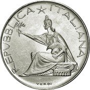 Italy 500 Lire Unification Centennial 1961 R KM# 99 REPVBBLICA ITALIANA VEROI coin obverse Italy 500 Lire Unification Centennial 1961 R KM# 99 REPVBBLICA ITALIANA VEROI coin obverse