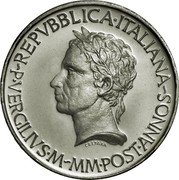 Italy 500 Lira Death of Virgil 1981 R KM# 110 REPVBBLICA ITALIANA P VERGILIVS.M MM.POST.ANNOS CRETARA coin obverse Italy 500 Lira Death of Virgil 1981 R KM# 110 REPVBBLICA ITALIANA P VERGILIVS.M MM.POST.ANNOS CRETARA coin obverse