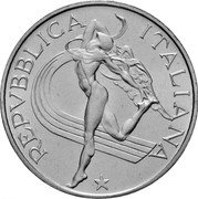 Italy 500 Lira World Athletic Championships 1987 R KM# 122 REPVBBLICA ITALIANA coin obverse