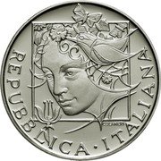 Italy 500 Lire Flora & Fauna 1992 R KM# 154 REPUBBLICA ITALIANA COLANERI coin obverse