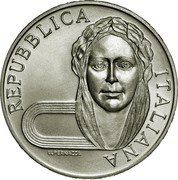 Italy 500 Lira Summer Olympics 1992 1992 R KM# 153 REPUBBLICA ITALIANA U. PERNAZZA coin obverse