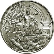 Italy 500 Lira 500th Anniversary of the Death of Piero della Francesca 1992 R KM# 161 L 500 1992 R coin reverse