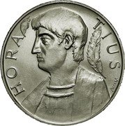 Italy 500 Lira Horatius 1993 R KM# 156 REPVBBLICA ITALIANA VT PICTURA POESIS L 500 1993 R coin reverse Italy 500 Lira Horatius 1993 R KM# 156 REPVBBLICA ITALIANA VT PICTURA POESIS L 500 1993 R coin reverse