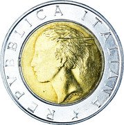 Italy 500 Lira 20th Anniversary of the International Fund for Agricultural Development 1998 R Proof KM# 193 REPVBBLICA ITALIANA CRETARA coin obverse Italy 500 Lira 20th Anniversary of the International Fund for Agricultural Development 1998 R Proof KM# 193 REPVBBLICA ITALIANA CRETARA coin obverse