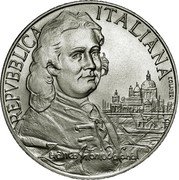 Italy 5000 Lira 300th Anniversary of the Birth of Giovanni Antonio Canal 1997 R KM# 189 REPVBBLICA ITALIANA COLANERI coin obverse Italy 5000 Lira 300th Anniversary of the Birth of Giovanni Antonio Canal 1997 R KM# 189 REPVBBLICA ITALIANA COLANERI coin obverse