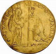 Italy 6 Zecchino Lodovico Manin ND KM# 758 LUDOV MANIN S M VENET DVX coin obverse Italy 6 Zecchino Lodovico Manin ND KM# 758 LUDOV MANIN S M VENET DVX coin obverse