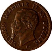 Italy Centesimo Vittorio Emanuele II 1862 N KM# 1.2 VITTORIO EMANUELE II RE D'ITALIA coin obverse Italy Centesimo Vittorio Emanuele II 1862 N KM# 1.2 VITTORIO EMANUELE II RE D'ITALIA coin obverse