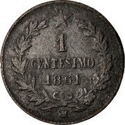 Italy Centesimo Vittorio Emanuele II 1861 M KM# 1.1 1 CENTESIMO 1867 M coin reverse Italy Centesimo Vittorio Emanuele II 1861 M KM# 1.1 1 CENTESIMO 1867 M coin reverse