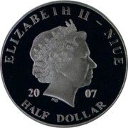 Niue Half Dollar Pope John Paul II in Zimbabwe, Botswana, Lesotho, Swaziland, Mozambique 2007 Proof ELIZABETH II - NIUE 20 07 IRB HALF DOLLAR coin obverse Niue Half Dollar Pope John Paul II in Zimbabwe, Botswana, Lesotho, Swaziland, Mozambique 2007 Proof ELIZABETH II - NIUE 20 07 IRB HALF DOLLAR coin obverse
