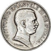 Italy Lira Vittorio Emanuele III. Quadriga Briosa 1917 R KM# 57 VITTORIO EMANUELE III RE D'ITALIA D. CALANDRA coin obverse Italy Lira Vittorio Emanuele III. Quadriga Briosa 1917 R KM# 57 VITTORIO EMANUELE III RE D'ITALIA D. CALANDRA coin obverse
