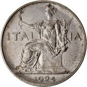 Italy 1 Lira Italia Seduta 1924 R Closed 2 KM# 62 ITALIA 1928 G.ROMAGNOLI A.MOTTI.INC. coin obverse Italy 1 Lira Italia Seduta 1924 R Closed 2 KM# 62 ITALIA 1928 G.ROMAGNOLI A.MOTTI.INC. coin obverse