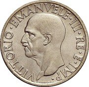 Italy Lira Vittorio Emanuele III 1936 R Yr XIV KM# 77 VITTORIO EMANUELE III RE E IMP G.ROMAGNOLI coin obverse Italy Lira Vittorio Emanuele III 1936 R Yr XIV KM# 77 VITTORIO EMANUELE III RE E IMP G.ROMAGNOLI coin obverse