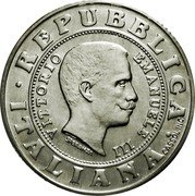 Italy Lira Coin of 1901 1999 R KM# 204 REPUBBLICA ITALIANA CASSOL INC. VITTORIO EMANUELE III SPERANZA coin obverse Italy Lira Coin of 1901 1999 R KM# 204 REPUBBLICA ITALIANA CASSOL INC. VITTORIO EMANUELE III SPERANZA coin obverse