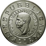 Italy Lira Coin of 1936 2000 R KM# 207 REPUBBLICA ITALIANA CASSOL VITTORIO EMANUELE III RE E IMP G.ROMAGNOLI coin obverse Italy Lira Coin of 1936 2000 R KM# 207 REPUBBLICA ITALIANA CASSOL VITTORIO EMANUELE III RE E IMP G.ROMAGNOLI coin obverse