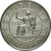 Italy Lira Coin of 1922 2000 R KM# 206 REPUBBLICA ITALIANA INC. CASSOL ITALIA G. ROMAGNOLI A. MOTTI INC. 1922 coin obverse Italy Lira Coin of 1922 2000 R KM# 206 REPUBBLICA ITALIANA INC. CASSOL ITALIA G. ROMAGNOLI A. MOTTI INC. 1922 coin obverse