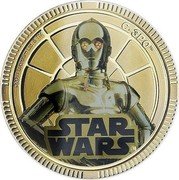 Niue One Dollar (C-3PO) ©2011 LUCASFILM LTD. & TM C-3PO TM STAR WARS TM coin reverse Niue One Dollar (C-3PO) ©2011 LUCASFILM LTD. & TM C-3PO TM STAR WARS TM coin reverse