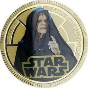 Niue One Dollar (Emperor Palpatine) ©2011 LUCASFILM LTD. & TM EMPEROR PALPATINE TM STAR WARS TM coin reverse Niue One Dollar (Emperor Palpatine) ©2011 LUCASFILM LTD. & TM EMPEROR PALPATINE TM STAR WARS TM coin reverse