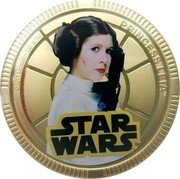 Niue One Dollar (Princess Leia) ©2011 LUCASFILM LTD. & TM PRINCESS LEIA TM STAR WARS TM coin reverse Niue One Dollar (Princess Leia) ©2011 LUCASFILM LTD. & TM PRINCESS LEIA TM STAR WARS TM coin reverse