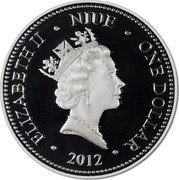 Niue One Dollar (Wicket) KM# 726a ELIZABETH II NIUE ONE DOLLAR RDM 2012 coin obverse