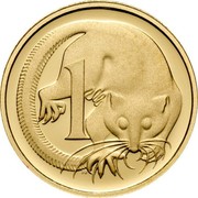 Australia 1 C Feather Tailed Glider - 50th Anniversary 2006 KM# 767b 1 C coin reverse Australia 1 C Feather Tailed Glider - 50th Anniversary 2006 KM# 767b 1 C coin reverse