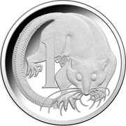 Australia 1 Cent Feather-Tailed Glider 2016 KM# 767a 1 SD coin reverse Australia 1 Cent Feather-Tailed Glider 2016 KM# 767a 1 SD coin reverse