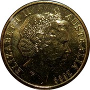 Australia 1 Dollar 100th Anniversary of Pension 2009 KM# 1498 ELIZABETH II AUSTRALIA 2009 IRB coin obverse Australia 1 Dollar 100th Anniversary of Pension 2009 KM# 1498 ELIZABETH II AUSTRALIA 2009 IRB coin obverse