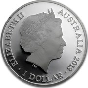 Australia 1 Dollar 20th Anniversary Kangaroo Series 2013 KM# 2023 ELIZABETH II AUSTRALIA 2013 1 DOLLAR IRB coin obverse Australia 1 Dollar 20th Anniversary Kangaroo Series 2013 KM# 2023 ELIZABETH II AUSTRALIA 2013 1 DOLLAR IRB coin obverse