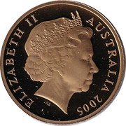 Australia 1 Dollar (60th Anniversary of World War II) KM# 747 ELIZABETH II AUSTRALIA 2005 IRB coin obverse Australia 1 Dollar (60th Anniversary of World War II) KM# 747 ELIZABETH II AUSTRALIA 2005 IRB coin obverse
