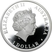 Australia 1 Dollar Australian Antarctic Territory Series - Aurora Australis 2013 KM# 2046 ELIZABETH II AUSTRALIA 1 DOLLAR IRB coin obverse Australia 1 Dollar Australian Antarctic Territory Series - Aurora Australis 2013 KM# 2046 ELIZABETH II AUSTRALIA 1 DOLLAR IRB coin obverse