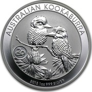 Australia 1 Dollar Australian Kookaburra 2013 Snake Privy KM# 1985 AUSTRALIAN KOOKABURRA 2013 1 OZ 999 SILVER P NM coin reverse Australia 1 Dollar Australian Kookaburra 2013 Snake Privy KM# 1985 AUSTRALIAN KOOKABURRA 2013 1 OZ 999 SILVER P NM coin reverse