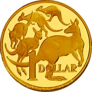 Australia 1 Dollar Australian Miniature Money 2012 Proof KM# 2038 1 DOLLAR coin reverse