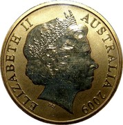 Australia 1 Dollar Bilby 2009 KM# 1655 ELIZABETH II AUSTRALIA 2009 IRB coin obverse Australia 1 Dollar Bilby 2009 KM# 1655 ELIZABETH II AUSTRALIA 2009 IRB coin obverse
