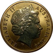 Australia 1 Dollar Bottlenose Dolphins 2006 KM# 806 ELIZABETH II AUSTRALIA 2006 IRB coin obverse Australia 1 Dollar Bottlenose Dolphins 2006 KM# 806 ELIZABETH II AUSTRALIA 2006 IRB coin obverse