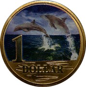Australia 1 Dollar Bottlenose Dolphins 2006 KM# 806 1 DOLLAR coin reverse Australia 1 Dollar Bottlenose Dolphins 2006 KM# 806 1 DOLLAR coin reverse
