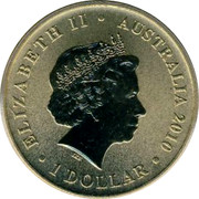 Australia 1 Dollar Bull Ant 2010 KM# 1441 ELIZABETH II AUSTRALIA 2010 1 DOLLAR IRB coin obverse Australia 1 Dollar Bull Ant 2010 KM# 1441 ELIZABETH II AUSTRALIA 2010 1 DOLLAR IRB coin obverse