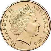 Australia 1 Dollar Centenary of Scouting 2008 KM# 1039 ELIZABETH II AUSTRALIA 2008 IRB coin obverse Australia 1 Dollar Centenary of Scouting 2008 KM# 1039 ELIZABETH II AUSTRALIA 2008 IRB coin obverse