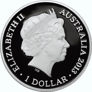 Australia 1 Dollar Eastern Grey Kangaroo 2013 KM# 1946 ELIZABETH II AUSTRALIA 2013 1 DOLLAR IRB coin obverse Australia 1 Dollar Eastern Grey Kangaroo 2013 KM# 1946 ELIZABETH II AUSTRALIA 2013 1 DOLLAR IRB coin obverse