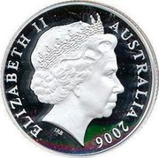 Australia 1 Dollar Fifty Years of Australian Television 2006 KM# 805A ELIZABETH II AUSTRALIA 2006 IRB coin obverse Australia 1 Dollar Fifty Years of Australian Television 2006 KM# 805A ELIZABETH II AUSTRALIA 2006 IRB coin obverse