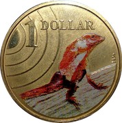 Australia 1 Dollar Frilled-Neck Lizard 2009 KM# 1656 1 DOLLAR coin reverse Australia 1 Dollar Frilled-Neck Lizard 2009 KM# 1656 1 DOLLAR coin reverse