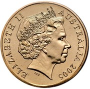 Australia 1 Dollar Gallipoli 2005 C KM# 748 ELIZABETH II AUSTRALIA 2005 IRB coin obverse