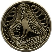 Australia 1 Dollar Indigenous Kangaroo 2005 KM# 835 CRC coin reverse