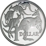 Australia 1 Dollar Kangaroos 2004 B Proof KM# 489a 1 DOLLAR coin reverse Australia 1 Dollar Kangaroos 2004 B Proof KM# 489a 1 DOLLAR coin reverse