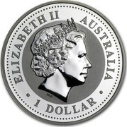 Australia 1 Dollar Lunar Rooster (Gilded and Colorized) 2005 KM# 695b ELIZABETH II AUSTRALIA 1 DOLLAR IRB coin obverse Australia 1 Dollar Lunar Rooster (Gilded and Colorized) 2005 KM# 695b ELIZABETH II AUSTRALIA 1 DOLLAR IRB coin obverse