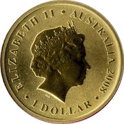 Australia 1 Dollar Palm Cockatoo 2008 KM# 1173 ELIZABETH II AUSTRALIA 2008 1 DOLLAR IRB coin obverse Australia 1 Dollar Palm Cockatoo 2008 KM# 1173 ELIZABETH II AUSTRALIA 2008 1 DOLLAR IRB coin obverse