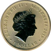Australia 1 Dollar Redback Spider 2010 KM# 1448 ELIZABETH II AUSTRALIA 2010 1 DOLLAR IRB coin obverse Australia 1 Dollar Redback Spider 2010 KM# 1448 ELIZABETH II AUSTRALIA 2010 1 DOLLAR IRB coin obverse