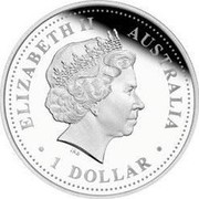 Australia 1 Dollar South Magnetic Pole 2009 KM# 1211 ELIZABETH II AUSTRALIA 1 DOLLAR IRB coin obverse Australia 1 Dollar South Magnetic Pole 2009 KM# 1211 ELIZABETH II AUSTRALIA 1 DOLLAR IRB coin obverse