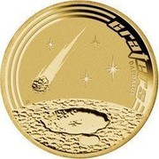 Australia 1 Dollar Space Theme - Craters 2009 KM# 1257 CRATERS DAEDALUS P EM coin reverse Australia 1 Dollar Space Theme - Craters 2009 KM# 1257 CRATERS DAEDALUS P EM coin reverse