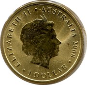 Australia 1 Dollar Splendid Wren 2008 KM# 1172 ELIZABETH II AUSTRALIA 2008 1 DOLLAR IRB coin obverse Australia 1 Dollar Splendid Wren 2008 KM# 1172 ELIZABETH II AUSTRALIA 2008 1 DOLLAR IRB coin obverse