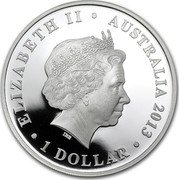 Australia 1 Dollar The Land Down Under. Didgeridoo 2013 KM# 1920 ELIZABETH II AUSTRALIA 2013 1 DOLLAR IRB coin obverse Australia 1 Dollar The Land Down Under. Didgeridoo 2013 KM# 1920 ELIZABETH II AUSTRALIA 2013 1 DOLLAR IRB coin obverse